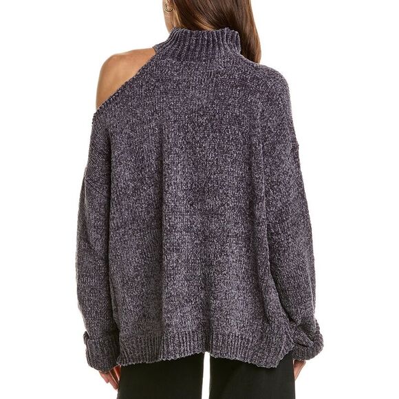 Jak Womens Chenille Sweater, Gray - Picture 2 of 3